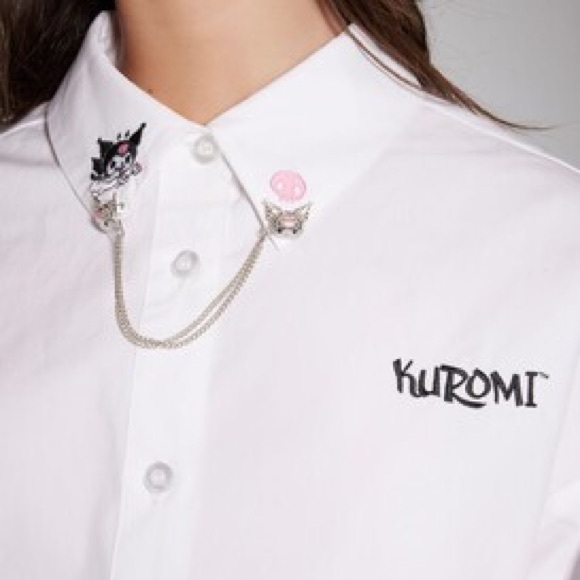 Forever 21 Tops - Kuromi Chain Collar Shirt